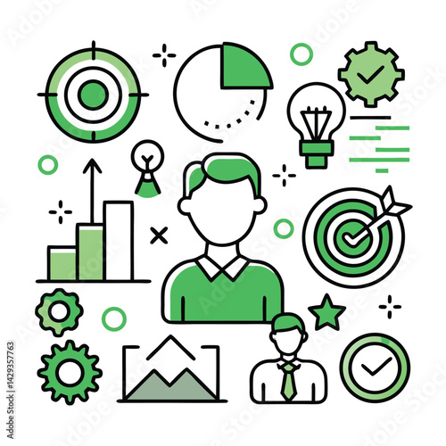 Finance icon set. Containing loan, cash, saving, financial goal, profit, budget, mutual fund, earning money and revenue icons. Solid icons collection.