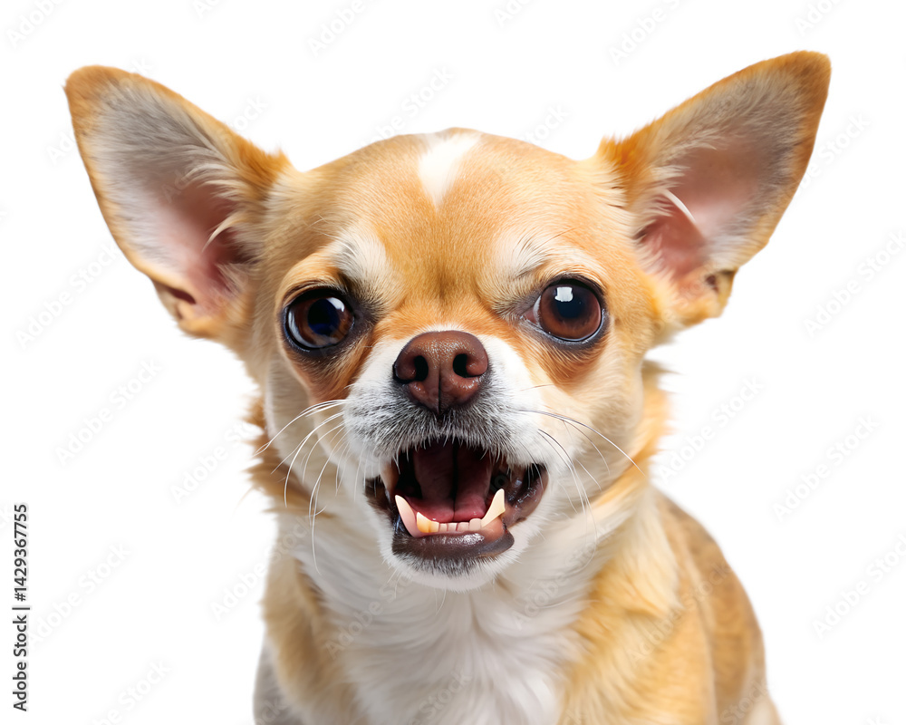 chihuahua dog isolated on white background