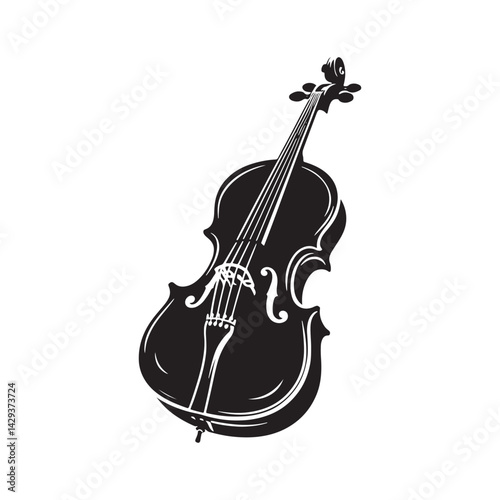 Soulful Strings: An Elegant Collection of Cello Vector Silhouettes Highlighting the Graceful Form, Deep Resonance, and Classical Beauty of This Timeless Bowed String Instrument