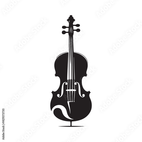 Soulful Strings: An Elegant Collection of Cello Vector Silhouettes Highlighting the Graceful Form, Deep Resonance, and Classical Beauty of This Timeless Bowed String Instrument