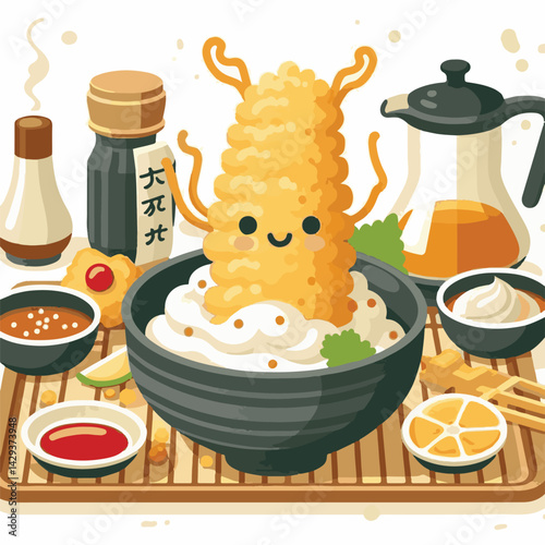 tempura, shrimp, food, delicious, seafood, cuisine, asian, restaurant, lunch, gourmet, meal, crispy, fried, plate, japanese food, dinner, tasty, japanese, sauce, isolated, prawn, appetizer, dish, fres