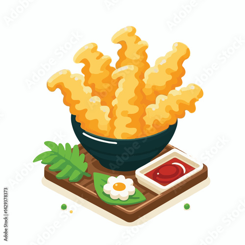 tempura, shrimp, food, delicious, seafood, cuisine, asian, restaurant, lunch, gourmet, meal, crispy, fried, plate, japanese food, dinner, tasty, japanese, sauce, isolated, prawn, appetizer, dish, fres