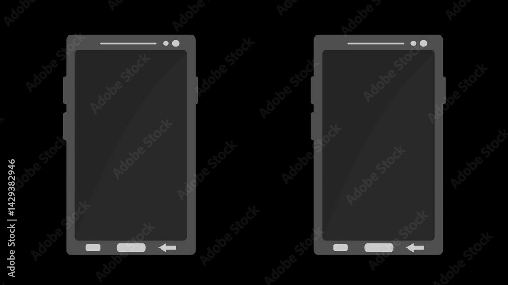 video animation icon concept sending and receiving text messages from mobile phones device, on a transparent background with alpha channel set to zero video animation icon concept sending and receiving text messages from mobile phones device, on a transparent background with alpha channel set to zero