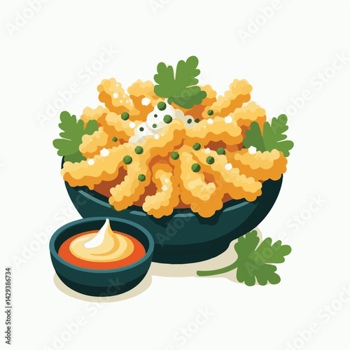 tempura, shrimp, food, delicious, seafood, cuisine, asian, restaurant, lunch, gourmet, meal, crispy, fried, plate, japanese food, dinner, tasty, japanese, sauce, isolated, prawn, appetizer, dish, fres