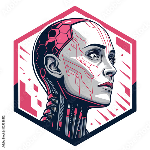Generate a hyperrealistic image of a melting Android face, dissolving into vibrant pixelated chaos, showcasing a glitching effect and high detail.