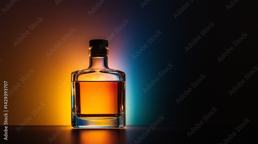 whisky bottle alcohol colorful lighting whisky bottle alcohol colorful lighting
