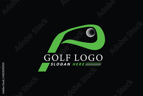 golf logo vector graphic for any business especially for sport team, club, community.