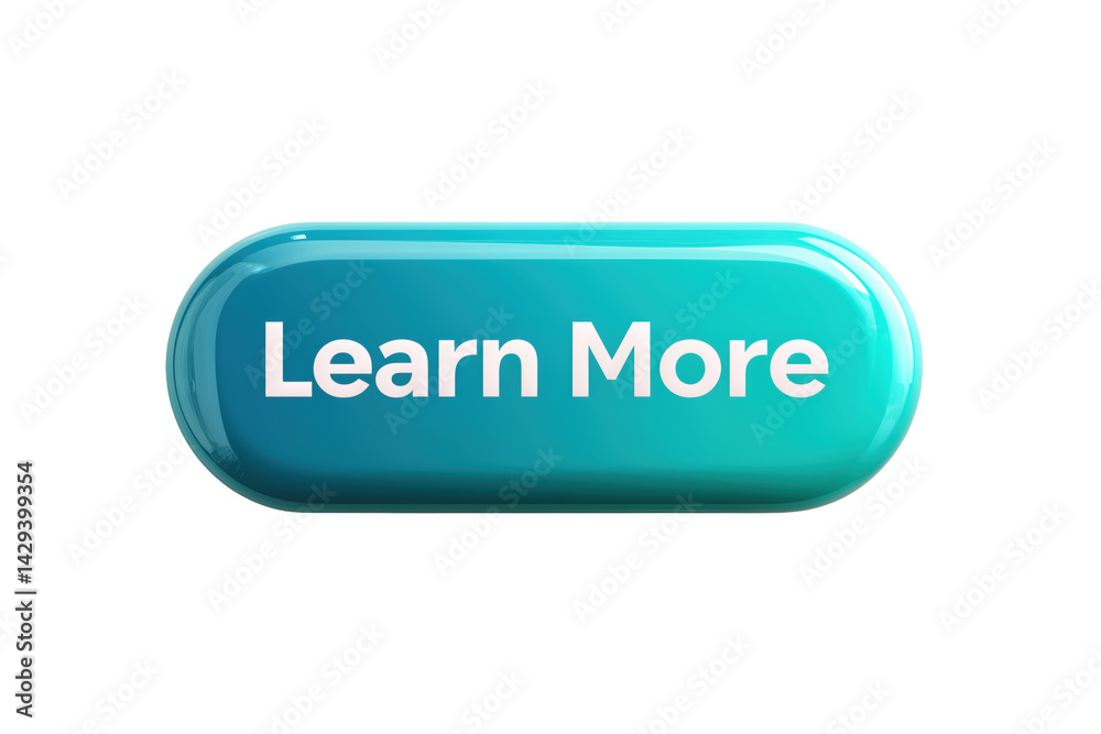 Türkisfarbener 3D-Webbutton mit Learn More Schriftzug PNG mit transparentem Hintergrund
Türkisfarbener 3D-Webbutton mit Learn More Schriftzug PNG mit transparentem Hintergrund