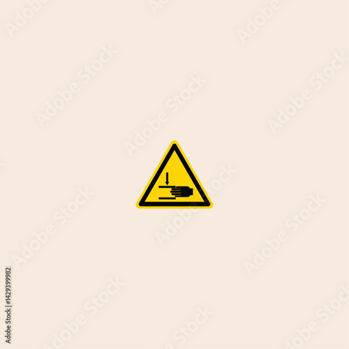 Hand Crush Force From Above icon flat vector design.