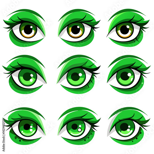 Set of Eye icons