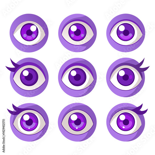 Set of Eye icons