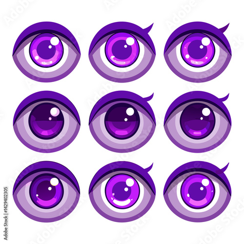 Set of Eye icons