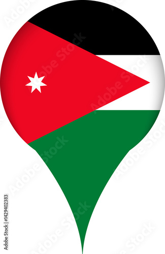 Jordan Flag Marker Icon Free Download Jordan Flag Marker Icon - GFXLoad