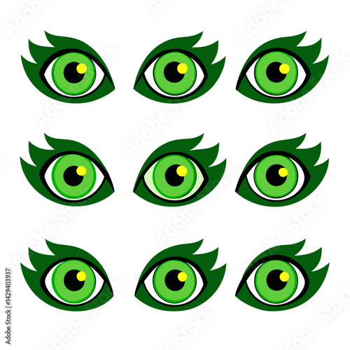 Set of Eye icons