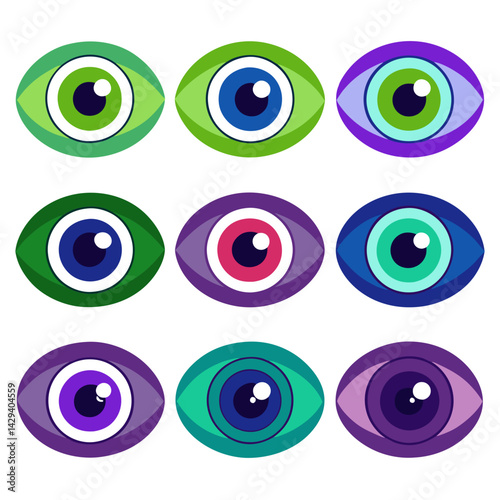 Set of Eye icons
