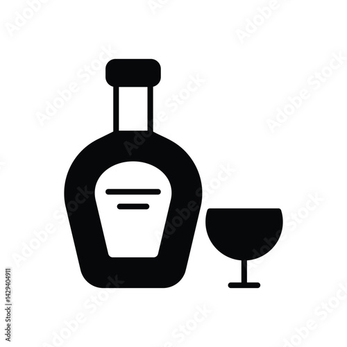 Cognac icon vector stock illustration