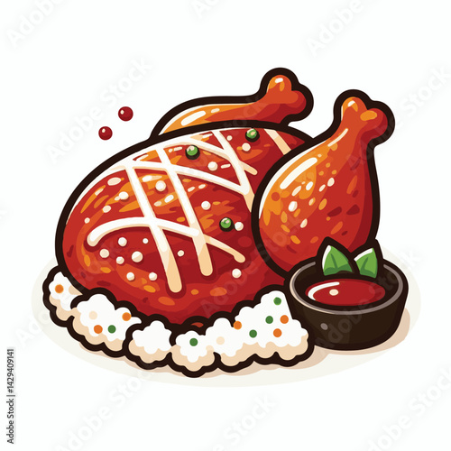 asian, teriyaki, food, japanese, cuisine, meal, meat, dish, dinner, plate, chinese, chicken, sauce, background, tasty, cooked, lunch, traditional, healthy, delicious, gourmet, sesame, restaurant, hot,