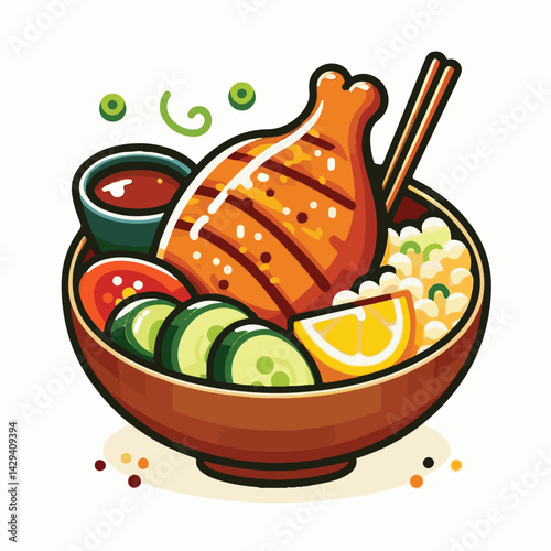 asian, teriyaki, food, japanese, cuisine, meal, meat, dish, dinner, plate, chinese, chicken, sauce, background, tasty, cooked, lunch, traditional, healthy, delicious, gourmet, sesame, restaurant, hot,