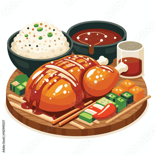 asian, teriyaki, food, japanese, cuisine, meal, meat, dish, dinner, plate, chinese, chicken, sauce, background, tasty, cooked, lunch, traditional, healthy, delicious, gourmet, sesame, restaurant, hot,