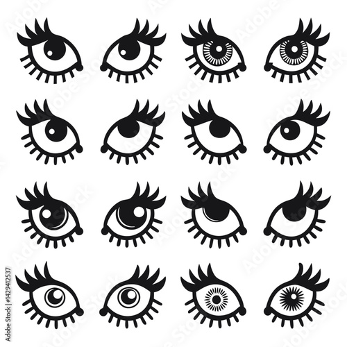 Set of Eye icons
