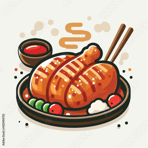 asian, teriyaki, food, japanese, cuisine, meal, meat, dish, dinner, plate, chinese, chicken, sauce, background, tasty, cooked, lunch, traditional, healthy, delicious, gourmet, sesame, restaurant, hot,