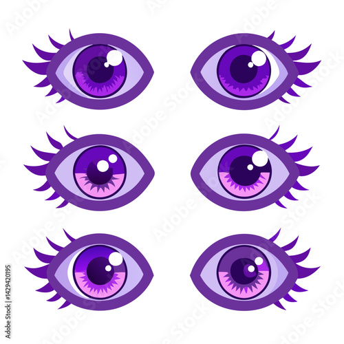 Set of Eye icons