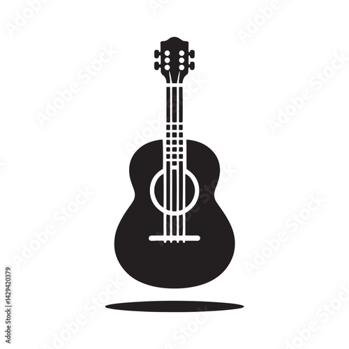 Strings of Sound: A Versatile Collection of Guitar Vector Silhouettes Celebrating the Timeless Appeal, Iconic Shape, and Musical Energy of This Classic Stringed Instrument.