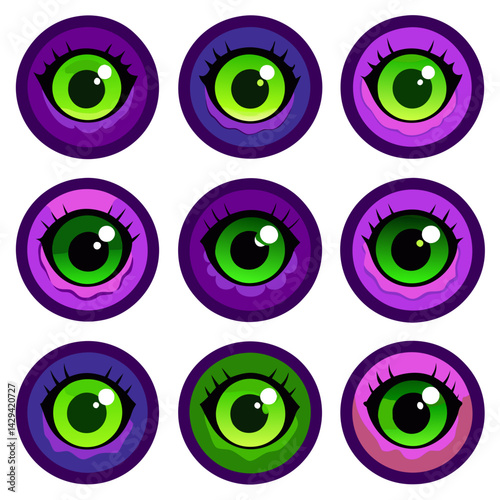 Set of Eye icons