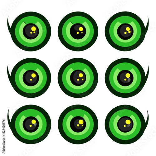 Set of Eye icons