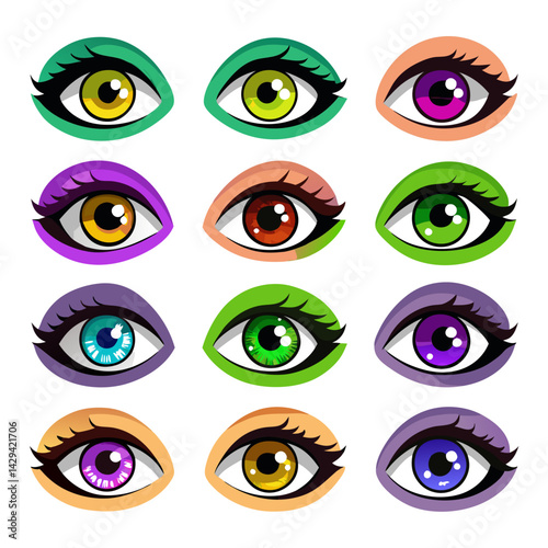 Set of Eye icons