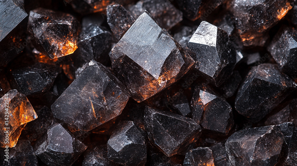 Explore the deep hues and raw textures of schorl black tourmaline in this macro shot capturing the crystal's grounding energy and protective symbolism in natural mineral form