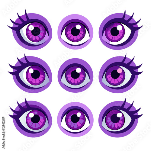 Set of Eye icons