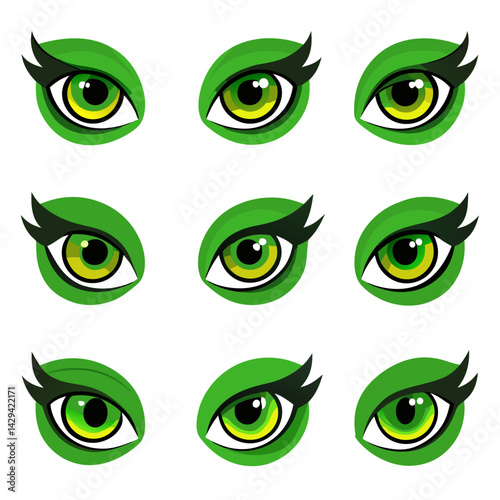 Set of Eye icons