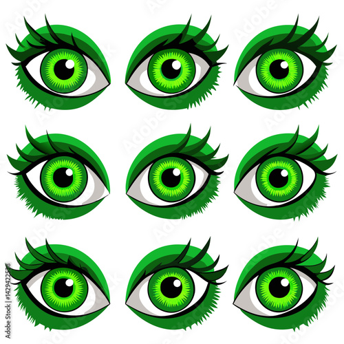Set of Eye icons