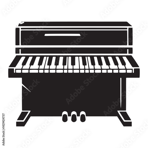 Digital Harmony: A Sleek Collection of Keyboard Vector Silhouettes Capturing the Modern Design, Versatility, and Musical Energy of This Iconic Electronic Instrument in Motion.