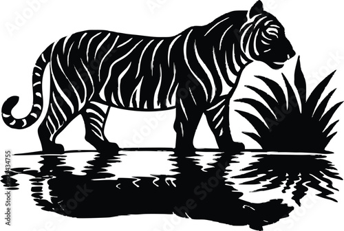 tiger silhouette