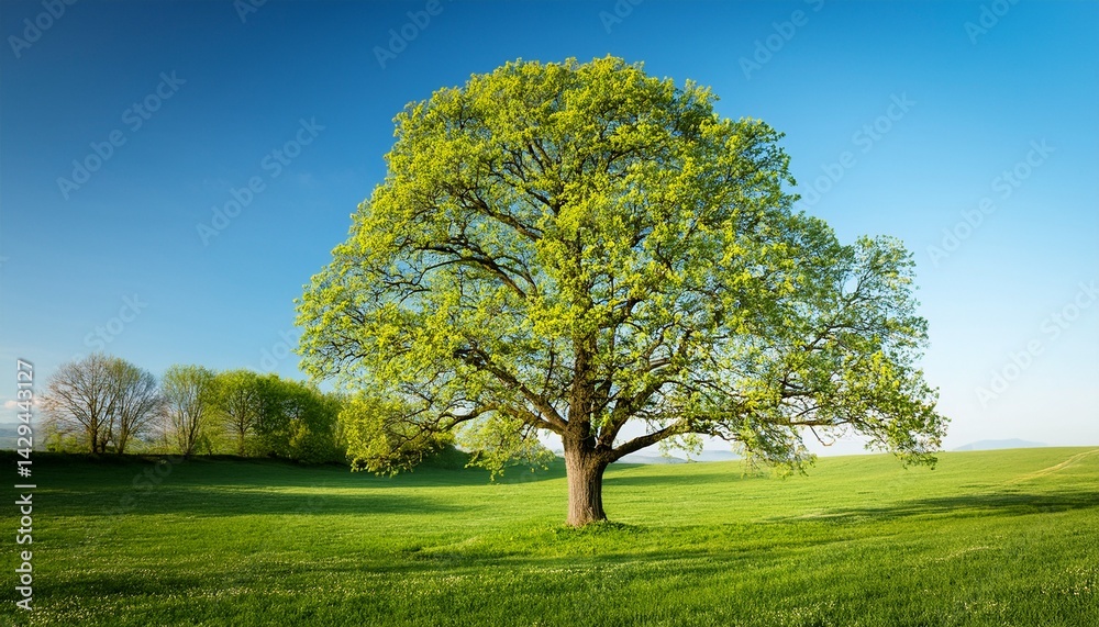 Obraz premium large tree during the late spring season