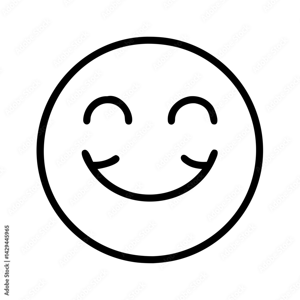 Find simple happy face emoji icon vector illustration for social media and designs use Find simple happy face emoji icon vector illustration for social media and designs use