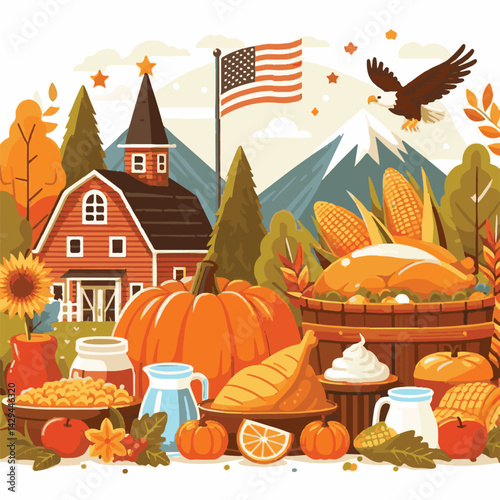 holiday, autumn, thanksgiving, fall, harvest, background, season, celebration, pumpkin, day, seasonal, november, design, leaves, orange, nature, leaf, turkey, concept, festive, happy, dinner, card, ba