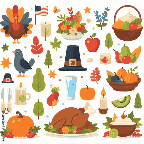 holiday, autumn, thanksgiving, fall, harvest, background, season, celebration, pumpkin, day, seasonal, november, design, leaves, orange, nature, leaf, turkey, concept, festive, happy, dinner, card, ba