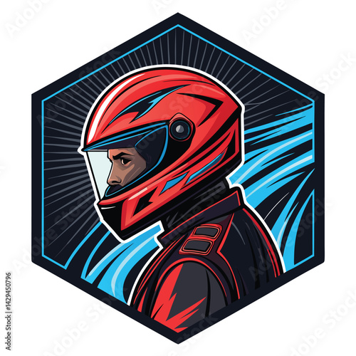 A futuristic street racer, helmet adorned with vibrant LEDs, streaks across a city street leaving neon trails.  Dynamic composition, cinematic lighting.