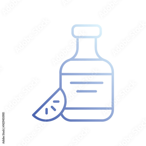 Lemonade icon vector stock illustration