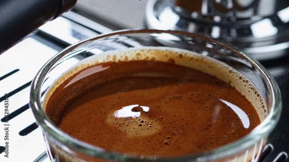 Making espresso shot: how to make espresso at home with espresso machine for beginners, coffee guide 4k video UDH