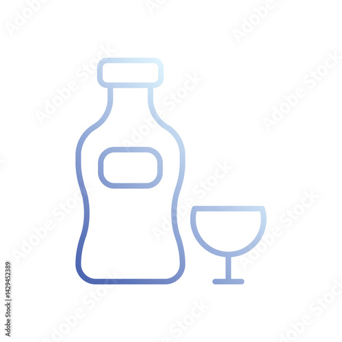 Vermouth icon vector stock illustration