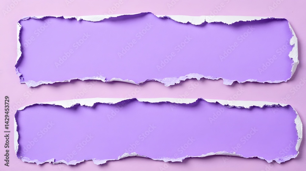 Torn Paper Purple Background with Copy Space Torn Paper Purple Background with Copy Space