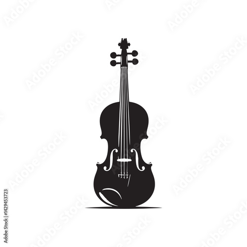 Harmonious Elegance: A Refined Collection of Viola Vector Silhouettes Celebrating the Rich Sound, Graceful Form, and Timeless Beauty of This Iconic Stringed Orchestral Instrument.