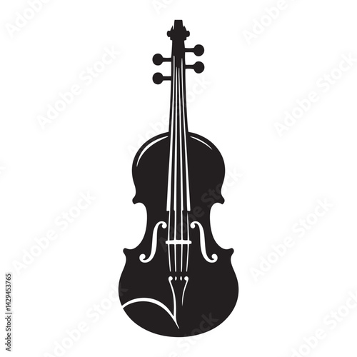 Harmonious Elegance: A Refined Collection of Viola Vector Silhouettes Celebrating the Rich Sound, Graceful Form, and Timeless Beauty of This Iconic Stringed Orchestral Instrument.
