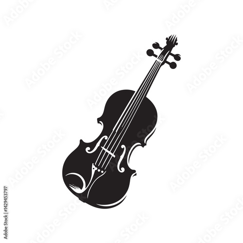 Harmonious Elegance: A Refined Collection of Viola Vector Silhouettes Celebrating the Rich Sound, Graceful Form, and Timeless Beauty of This Iconic Stringed Orchestral Instrument.