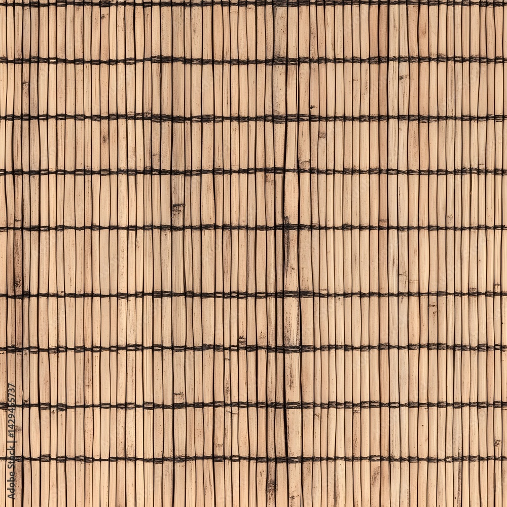 High-Resolution Bamboo Mat Texture Background High-Resolution Bamboo Mat Texture Background