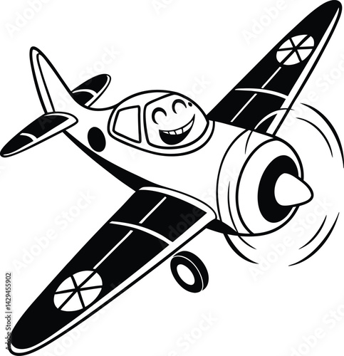  plane Silhouette Vector , vector illustration of airplane
